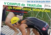 Campus de Triatlón y campamentos en Playa Larga (Tarragona)