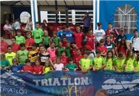 Brillante jornada escolar de triatlón en Calatayud