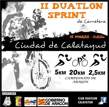 II Duatlón Ciudad de Calatayud. Campeonato de Aragón de Duatlón Sprint 2015.