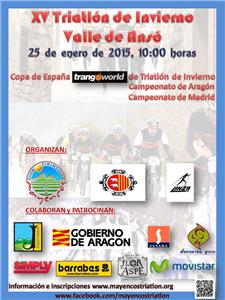 XV Triatlón de Invierno Valle de Ansó. Campeonato de Aragón y Madrid de Triatlón de Invierno 2015.