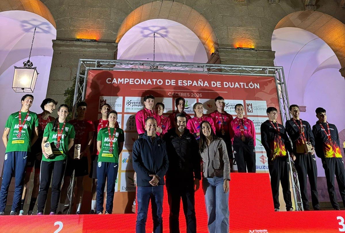 El duatlón femenino aragonés brilla en el Campeonato de España de Duatlón de Cáceres