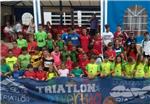 Brillante jornada escolar de triatlón en Calatayud