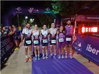 Andrés Zapater y Pilar Aliaga se imponen en el VII Duatlón Nocturno Calcigada Sobradiel