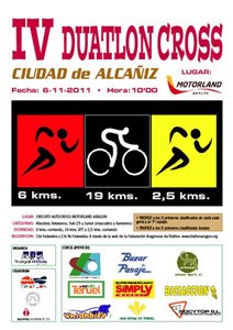 PUBLICADA LA LISTA DE INSCRITOS DEFINITIVOS EN EL "IV DUATLON CROS CIUDAD DE ALCAÑIZ"