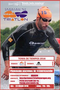 Toma de tiempos PNTD 2016 para Junior, Cadetes, y Paratriatletas