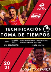 Toma de Tiempos PNTD 2021 para Cadetes, Juvenil, Junior y Paratriatlón