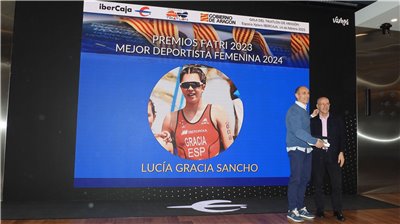 Javier Coscolla y Lucía Gracia mejores deportistas FATRI 2024