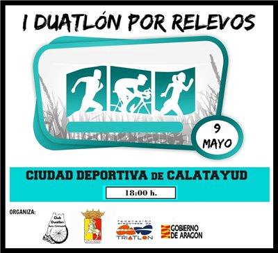 I Duatlón por Relevos Ciudad de Calatayud. Campeonato de Aragón de Duatlón por Relevos 2015.