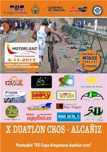 X Duatlón Cros Alcañiz. Cto Aragón Duatlón Cros CADETE 2017.