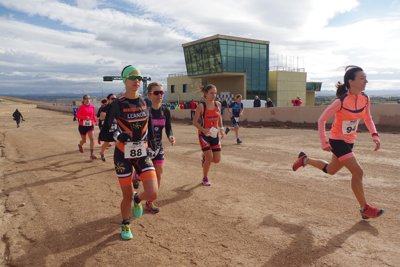 Espectáculo en el XI Duatlón Cros de Alcañiz con nuevas victorias de García y LLanos
