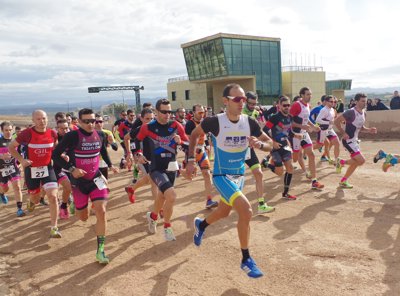Espectáculo en el XI Duatlón Cros de Alcañiz con nuevas victorias de García y LLanos