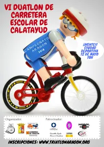 VI Duatlón de carretera Escolar de Calatayud. Cto Aragón Escolar de Duatlón 2018