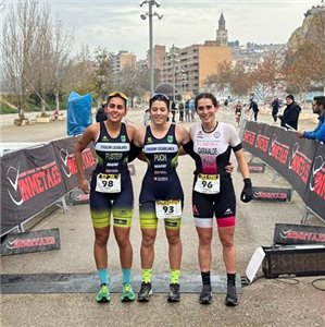 Fernando Zorrilla y Candela Puch se proclaman campeones de Aragón de Duatlón Sprint 2025
