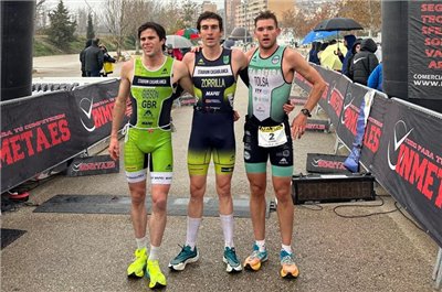 Fernando Zorrilla y Candela Puch se proclaman campeones de Aragón de Duatlón Sprint 2025