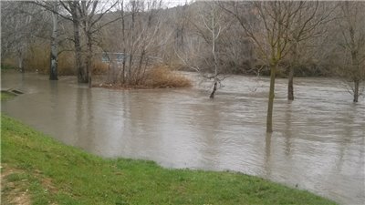 La crecida del Río Guadalope obliga a cambiar la ubicación del Duatlón Infantil