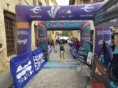 Miguel López y Leti Soria vencen en el II Duatlón Rubielos de Mora