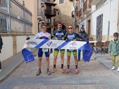 Miguel López y Leti Soria vencen en el II Duatlón Rubielos de Mora
