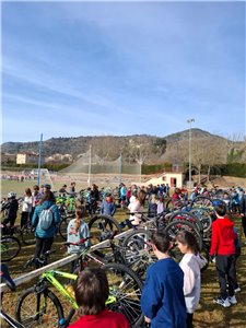 Jornada con escolares en Graus previa al Campeonato de España de Duatlón M.D.