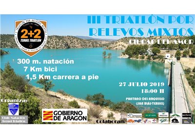 III Triatlón por Relevos Mixtos Ciudad de Teruel. Cto de Aragón de Triatlón por Relevos