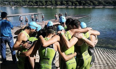 Tres clubes aragoneses ganan su plaza para la Liga Nacional de Triatlón 2019