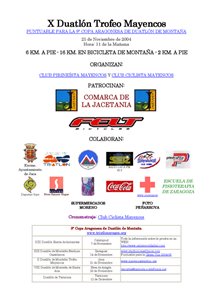 10º Duatlón de Montaña Trofeo Mayencos