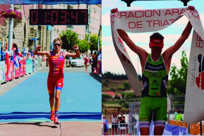 Marta Pintanel y Fernando Zorrilla elegidos mejores triatletas de Aragón 2019