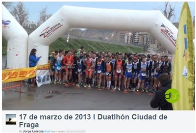 Ya puedes ver el vídeo del I Duatlón Ciudad de Fraga