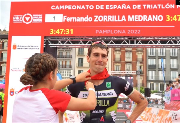Fernando Zorrilla campeón de España de Triatlón MD en Pamplona