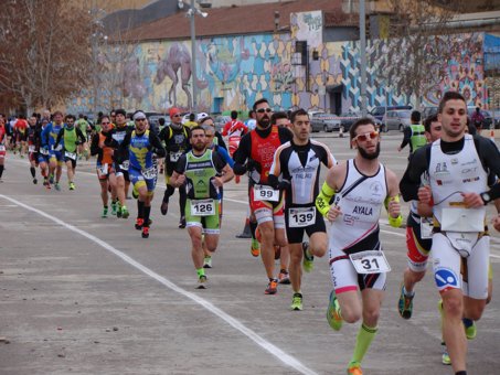 Félix Molina y Chus Til se proclaman campeones de Aragón de Duatlón