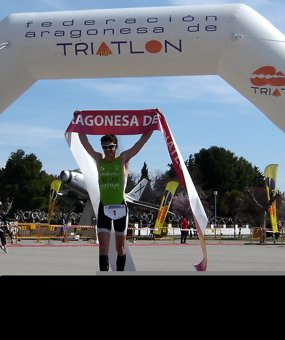 Juan Millán y Mónica Ortín campeones de Aragón de Duatlón