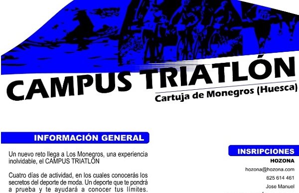 Últimos días para inscribirse al Campus de Triatlón