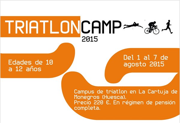 Cartuja de Monegros acogerá una nueva edición del Triatlón Camp para escolares