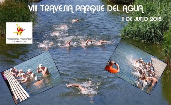 Triatletas y nadadores comparten el Circuito de Aguas Abiertas de Aragón